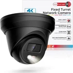 Hitosino 4K Ip Poe Camera Outdoor, 8MP Black New. Fixed Price $52.99.