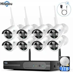 Hiseeu 4K Outdoor Security SYSTEM,16CH NVR,8PCS 8MP Wifi CAMERAS,3TB Hdd. Fixed Price $399.99.