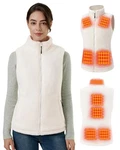 Gotobi Women's Heated Fleece Vest 7.4V 16000MAH Battery 9-ZONE Heating. Fixed Price $157.48.
