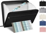 Heavy Duty Accordion File Organizer With Hidden Handle, Portable 12 Pockets Expa. Fixed Price $17.99.