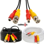 Siamese Cable Cctv Security Camera Bnc Dc Power/video Wire Black/white Pack Lot. Fixed Price $280.45.