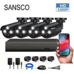 Sansco H.265+ 4MP Dvr Security System 4CH Cctv Camera Night Vision. Fixed Price $79.00.