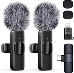 Wireless Microphone Mini For Iphone/android Phone, Led Display Lavalier. Fixed Price $12.28.