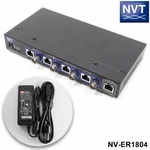 New Network Video Technologies Nvt NV-ER1804 Tbus 4-PORT Ethernet Receiver +ac. Fixed Price $349.97.