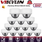 Vikylin Mini Dome Poe IR30M 8MP 4K Security Camera Mic Outdoor/indoor Onvif Lot. Fixed Price $297.82.