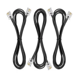 Ubramac 3PACK Telephone Extension Cord Cable Line With 2FT, Black. Fixed Price $9.10.