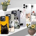 Protection Back Cover For Samsung S24 S25 Iphone 16 Air 17 Case Cat Design. Fixed Price $8.29.