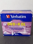 Verbatim Dvd+r 8X Double Dual Layer 8.5GB Dl Jewel Cased. Fixed Price $9.99.