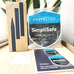 Simplisafe Yard Sign And Stakes, Home Security Windoq Stickers Decals Black Blue. Fixed Price $14.99.