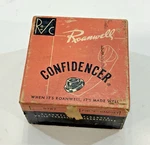 Vintage Roanwell Confidencer Noise Canceling Transmitter "f" Handset Open Box. Fixed Price $29.00.