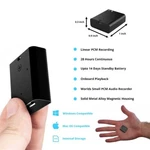 Super Discreet & Small Voice Activated Audio Spy Recorder To 14 Day Btry. Fixed Price $179.50.