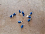 Lot Of 199 New Burndy TP14-6F Insulated Crimp Fork Terminals 14-16 Wire. Fixed Price $20.00.