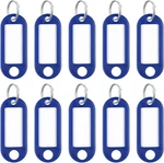 Uniclife 10PCS Tags 2IN Soft Plastic Keychain With Labels Clear Window Blue. Fixed Price $14.51.