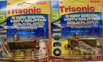 2 Pack 3 Way Digital Hdtv Splitter Gold Plated 5 1000 Mhz In Out. Fixed Price $10.95.