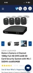 Swann Home Camera Channel 1080P Full Hd Dvr 64GB Sd Card SODVK446854MQB. Fixed Price $225.00.