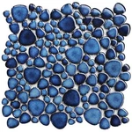 Cobalt Blue Pebble For Shower Floor Bathroom Wall Mosaic Se.... Fixed Price $118.07.