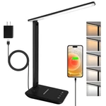 Desk Lamp With Usb Charging Port Adjustable Dimmable 5 Modes Black. Fixed Price $30.48.