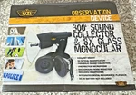 Uzi Observation Device 300' Sound Collector & 8X Glass Monocular. Fixed Price $69.99.