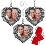 Memory Photo Ornament Always My Heart Angel Wings Picture Christmas Orn.... Fixed Price $52.68.