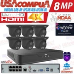 Uniview IP67 8-CH+4K Nvr Network 6X4MP Ndaa Audio Camera Security Kit. Fixed Price $1429.99.