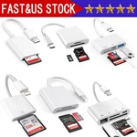 Usb To Card Reader Adapter Camera Micro Sd Memory Slot For Iphone Ipad Ipod. Fixed Price $9.89.