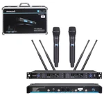 Wireless Uhf Audio Dual Channel Handheld Microphones System Metal. Fixed Price $168.75.