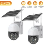 2PCS Sansco Solar 3MP Wireless Pir Security Camera 2-WAY Audio Wifi Surveillance. Fixed Price $102.45.