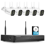 Wireless Wifi Outdoor 5MP Ip Cctv Security Camera System 10CH 1TB Nvr Home Audio. Fixed Price $231.39.