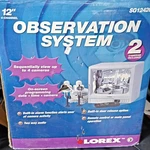 Lorex SG12420 12" 4-CHANNEL Wired Observation System Cameras Remote. Fixed Price $200.00.