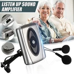 Silver Hearing Aid Listening Device Sound Up Voice Amplifier Personal. Fixed Price $11.95.
