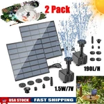 Solar Panel Power Fountain Pump Pool Garden Pond Watering Submersible,b. Fixed Price $17.99.