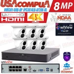 Uniview IP67 8-CH+4K Nvr Network 6X4MP Ndaa Audio Camera Security Kit. Fixed Price $1429.99.