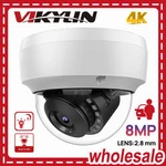 Vikylin 4K 8MP Dome Security Camera IR30M Built-in Mic Poe IP67 P2P 2.8 Mm Us. Fixed Price $75.90.