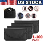 Faraday Bag Cell Phone Wallet Blocker Radiation Signal Shielding Case Lot. Fixed Price $5.73.