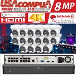Uniview 16CH 4K Nvr Ndaa Network 16X5MP Audio Ip Camera Security Kit. Fixed Price $1619.78.