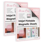 Glossy White Printable Magnet Paper 24 Sheets For Inkjet Printer Cutable 8.5X11. Fixed Price $27.99.