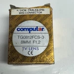 8MM F1.2 Cctv Lens Computar TG-0812FCS-3. Fixed Price $24.99.