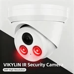 Vikylin 5MP Ir 30M Turret Security Camera Built-in Mic Cctv IP67 Waterproof Poe. Fixed Price $50.35.