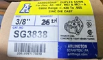 24) New Arlington Saddlegrip 3/8" Duplex Connectors SG3838 Lot Of. Fixed Price $29.99.