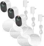 Uogw 3PACK 25FT Magnetic Charging Cable For Pro 5S 2K/ARLO White. Fixed Price $43.68.