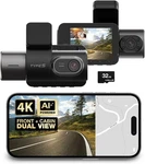 Type T402 4K Dual View 2-CHANNEL Dash Cam With Adaptive Ai And 32GB Sd Card. Fixed Price $179.00.