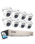 Zosi 5MP Lite 8CH Dvr 1080P H.265 Cctv Security Camera System Night Vision. Fixed Price $109.99.