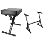 Rockjam KB100 Padded Keyboard Bench Z Style Heavy Duty Music Electronic. Fixed Price $146.56.