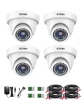 4 Pack 2.0MP 1080P Hd-tvi Indoor Outdoor Dome Wired Home Security Cctv Camera. Fixed Price $115.62.