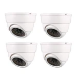 4PCS Fake Security Camera Dummy Dome Cctv With Red Led Light White. Fixed Price $30.48.