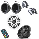 Clarion Utv 6.5" Marine Speaker Bundle Including Black & White Grills.... Fixed Price $389.98.