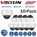 10-PACK Vikylin Metal 8MP 4K Ir Night Vision Dome Ip Camera Mic Poe Onvif Ndaa. Fixed Price $496.38.