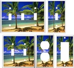 Tropical Palm Tree In Paradise #3 Image Light Switch Cover Plate U Pick Size. Fixed Price $11.30.