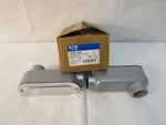 Eaton Crouse Hinds LB45-CGN 1-1/4" Conduit Body W/ Cover And Gasket Lot Of 2. Fixed Price $49.88.