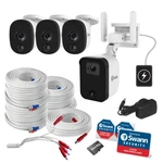 Dvr Wired Cctv Security System With 4PCS 1080P Surveillance Camera 64GB Sd. Fixed Price $157.17.